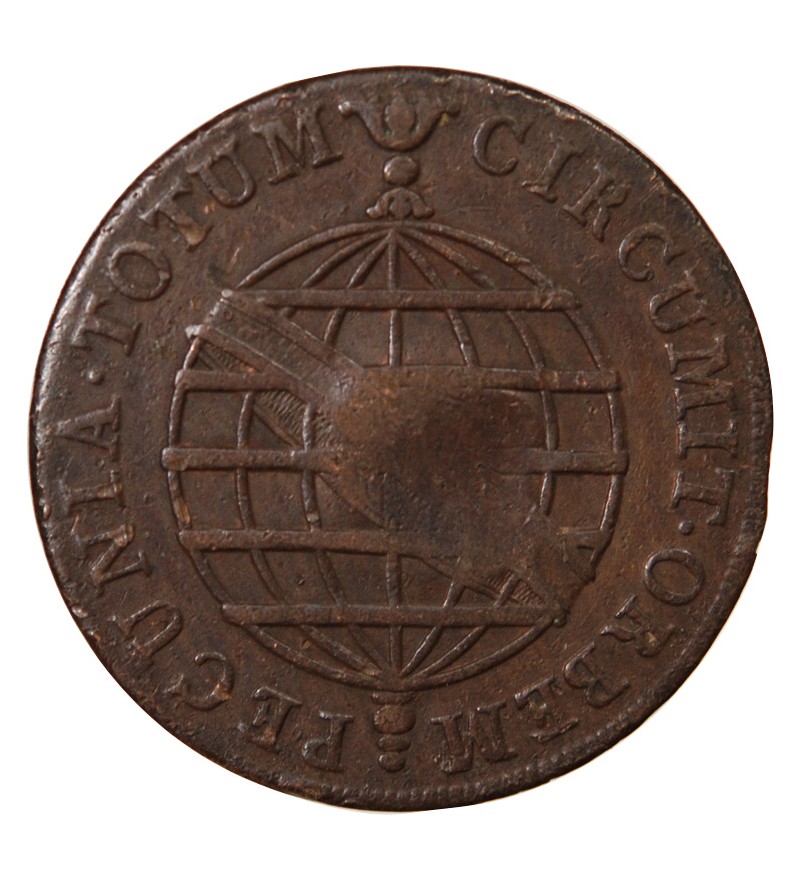 BRESIL - 40 REIS CONTREMARQUE SUR 20 REIS 1787