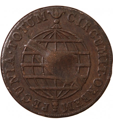 BRESIL - 40 REIS CONTREMARQUE SUR 20 REIS 1787