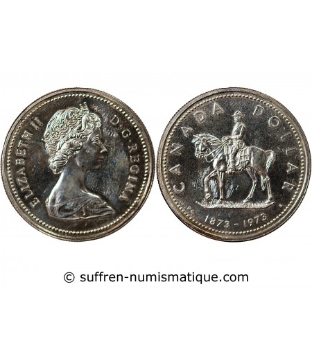 CANADA, GENDARMERIE ROYALE - DOLLAR ARGENT 1973