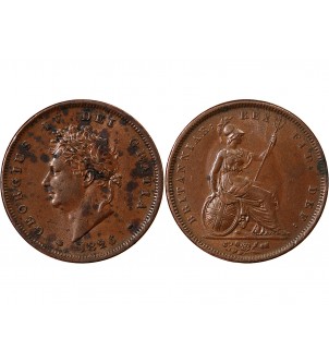 GRANDE-BRETAGNE, GEORGES IV - PENNY 1826 2
