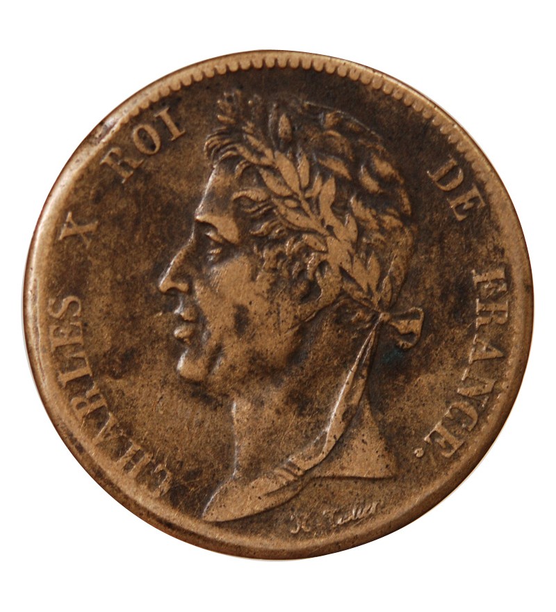 COLONIES FRANCAISES, CHARLES X - 5 CENTIMES 1825 A PARIS