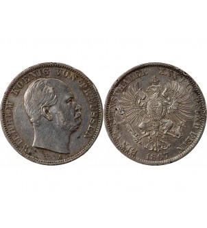 ALLEMAGNE, PRUSSE, WILHELM Ier - THALER ARGENT 1867 A BERLIN 2