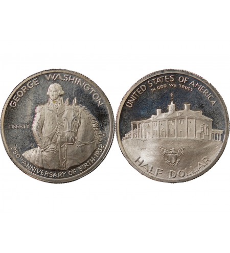 USA, GEORGES WASHINGTON - 1/2 DOLLAR ARGENT 1982 S SAN FRANCISCO
