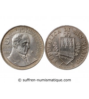 SAINT-MARIN, BARTOLOMEO BORGHESE - 5 EUROS ARGENT 2004