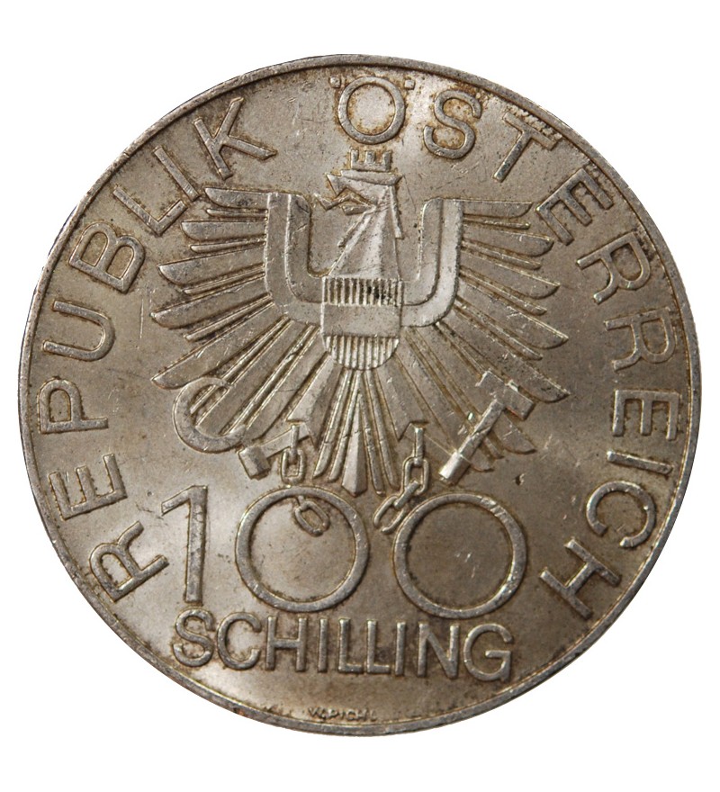 AUTRICHE, WIENER NEUSTADT - 100 SCHILLING ARGENT 1979
