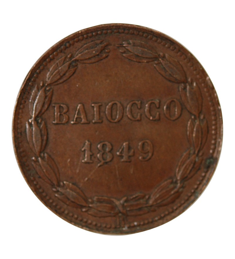 VATICAN, PIE IX - BAIOCCO 1849 ROME