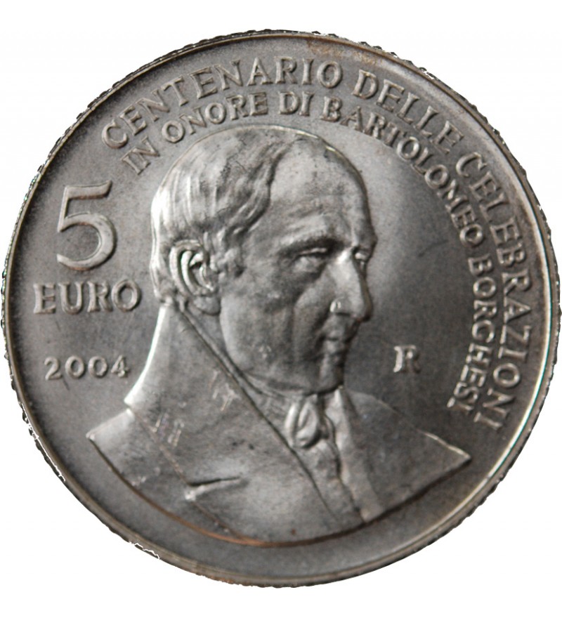 SAINT-MARIN, BARTOLOMEO BORGHESE - 5 EUROS ARGENT 2004