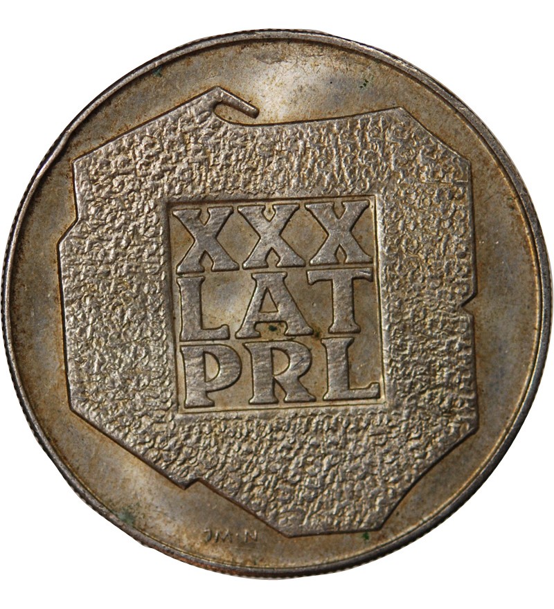 POLOGNE, 30e ANNIVERSAIRE DU PRL - 200 ZLOTYCH ARGENT 1974