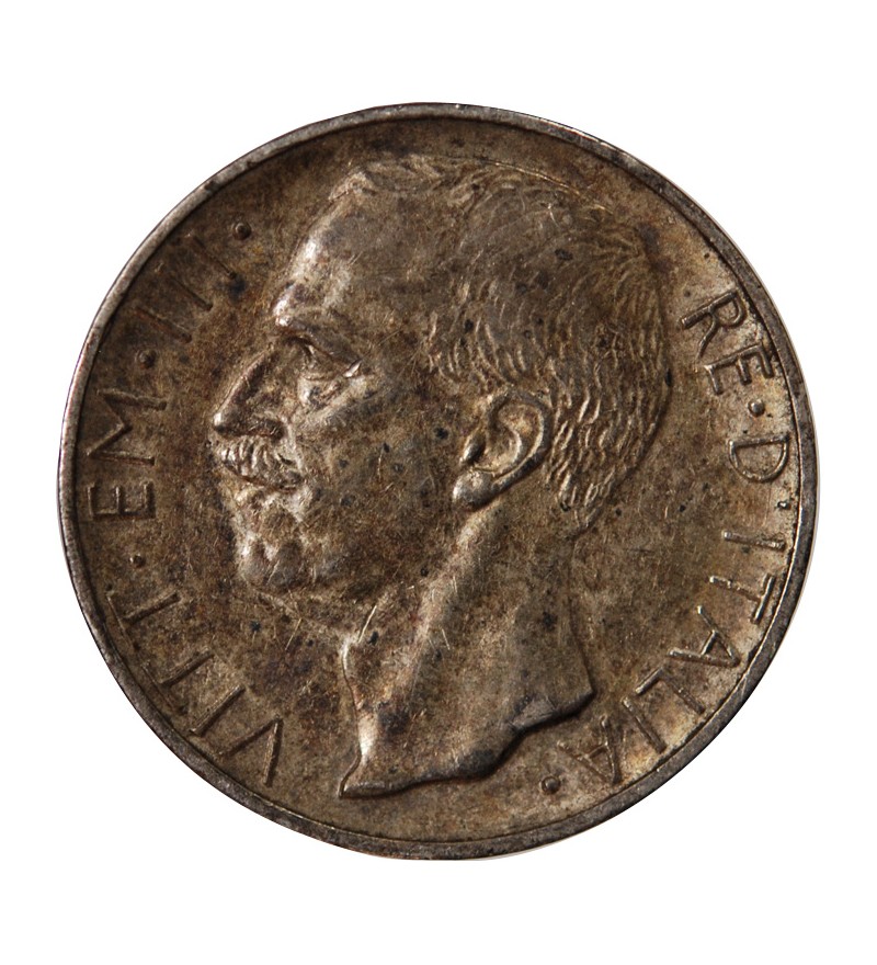 ITALIE, VICTOR-EMMANUEL III - 10 LIRE ARGENT 1927 R ROME