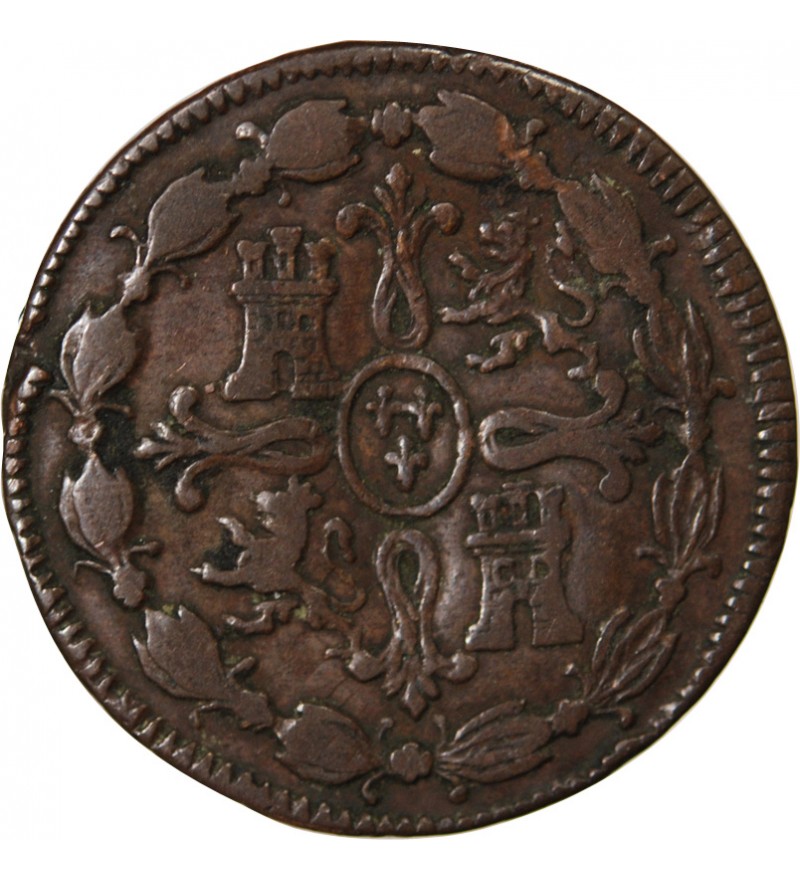 ESPAGNE, FERDINAND VII - 8 MARAVEDIS 1817 JUBIA