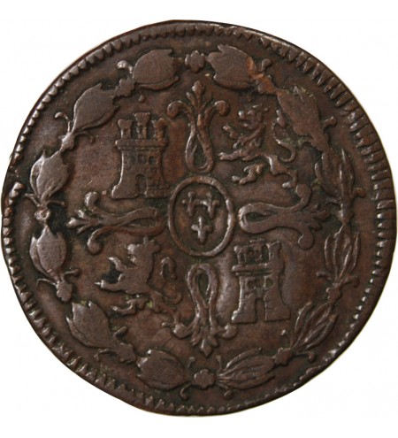 ESPAGNE, FERDINAND VII - 8 MARAVEDIS 1817 JUBIA