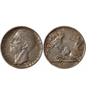 ITALIE, VICTOR-EMMANUEL III - 10 LIRE ARGENT 1927 R ROME 2