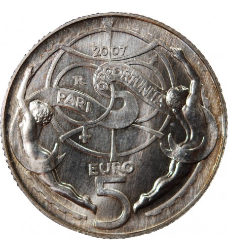 SAINT-MARIN, LUTTE CONTRE LES DISCRIMINATIONS - 5 EUROS ARGENT 2007