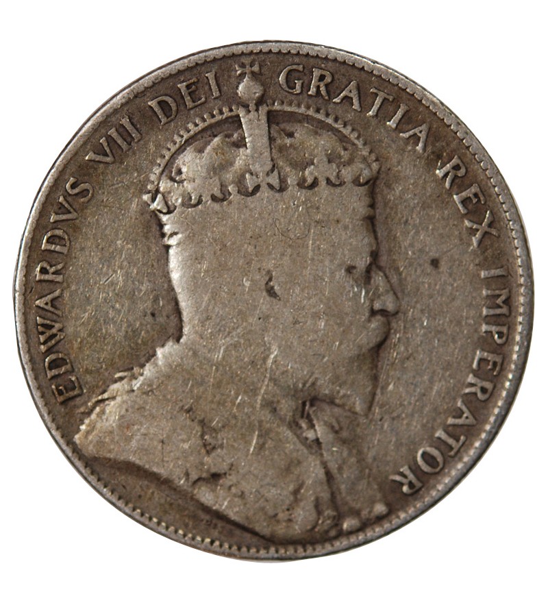 CANADA, EDOUARD VII - 50 CENTS ARGENT 1907