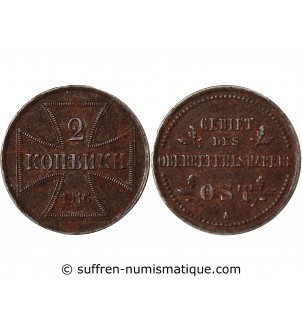 ALLEMAGNE, FRONT DE L'EST - 2 KOPECKS FER 1916 A BERLIN