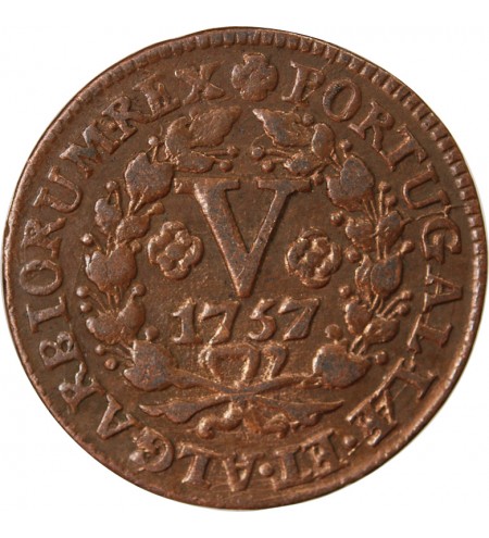 PORTUGAL, JOSEPH Ier - 5 REIS 1757