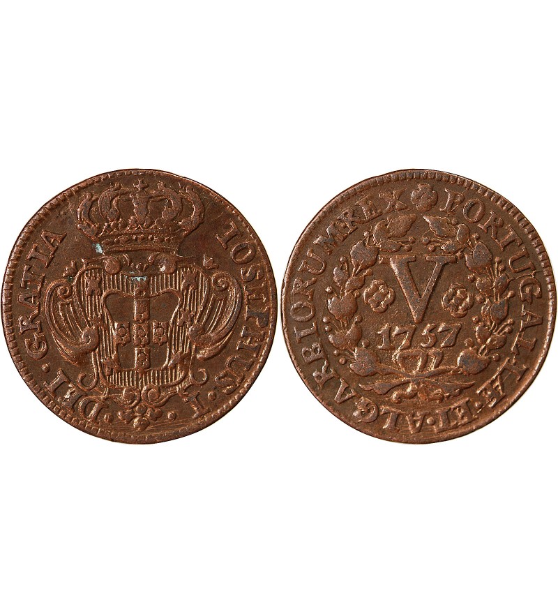 PORTUGAL, JOSEPH Ier - 5 REIS 1757