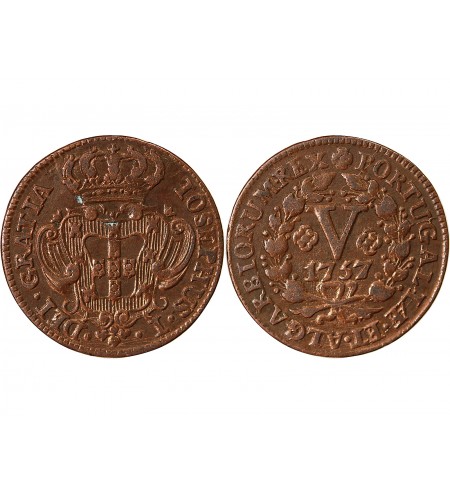 PORTUGAL, JOSEPH Ier - 5 REIS 1757