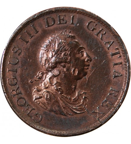 GRANDE-BRETAGNE, GEORGES III - 1/2 PENNY 1799