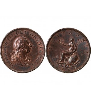 GRANDE-BRETAGNE, GEORGES III - 1/2 PENNY 1799 2