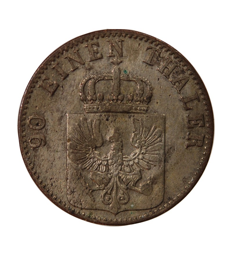 ALLEMAGNE, PRUSSE, WILHELM Ier - 4 PFENNINGE 1863 A BERLIN