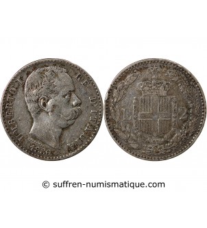 ITALIE, UMBERTO Ier - 2 LIRE ARGENT 1886 R ROME