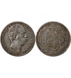 ITALIE, UMBERTO Ier - 2 LIRE ARGENT 1886 R ROME 2