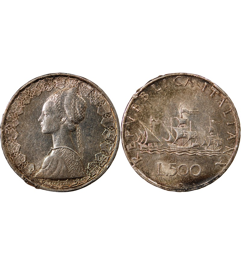 ITALIE - 500 LIRE ARGENT 1959 R ROME