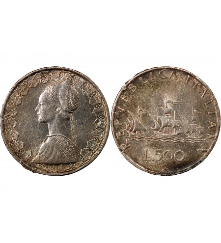 ITALIE - 500 LIRE ARGENT 1959 R ROME