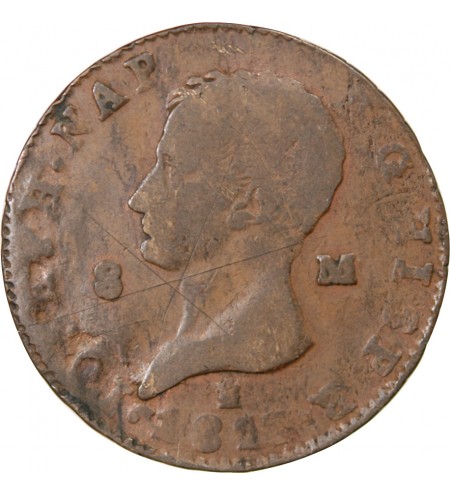 ESPAGNE, JOSEPH BONAPARTE - 8 MARAVEDIS 1813
