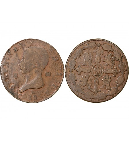 ESPAGNE, JOSEPH BONAPARTE - 8 MARAVEDIS 1813