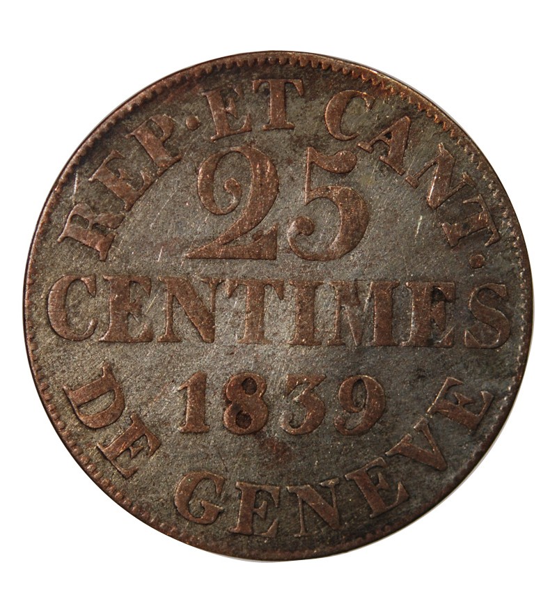 SUISSE, GENÈVE - 5 CENTIMES 1840
