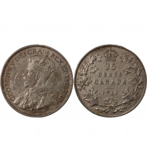 CANADA, GEORGES V - 50 CENTS 1918 2
