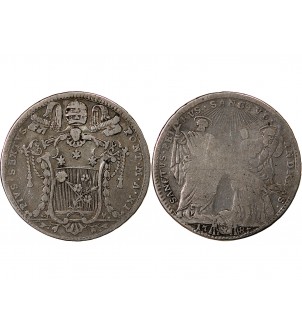 VATICAN, PIE VI - TESTONE ARGENT 1785 2