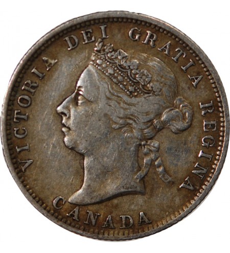 CANADA, VICTORIA - 25 CENTS ARGENT 1901