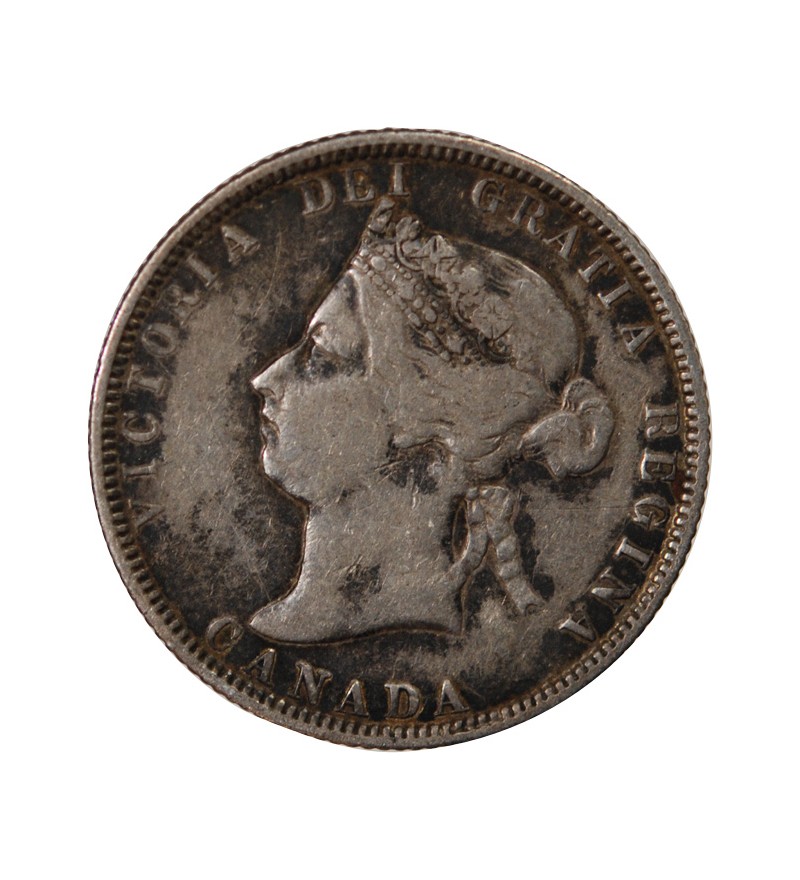 CANADA, VICTORIA - 25 CENTS ARGENT 1883 H HEATON
