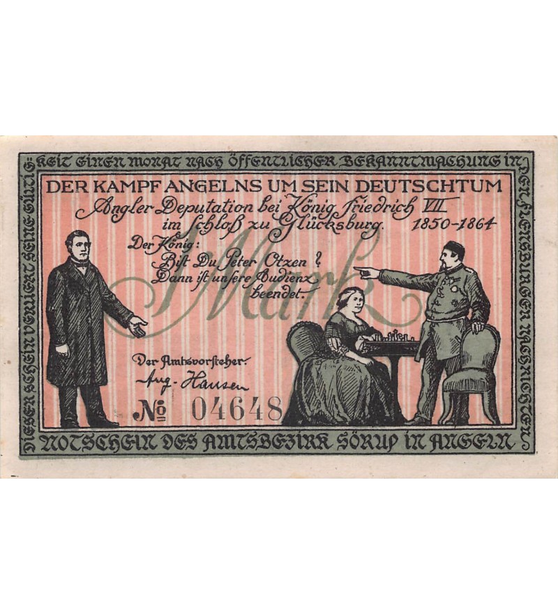 ALLEMAGNE, SÖRUP - 1 MARK 1919