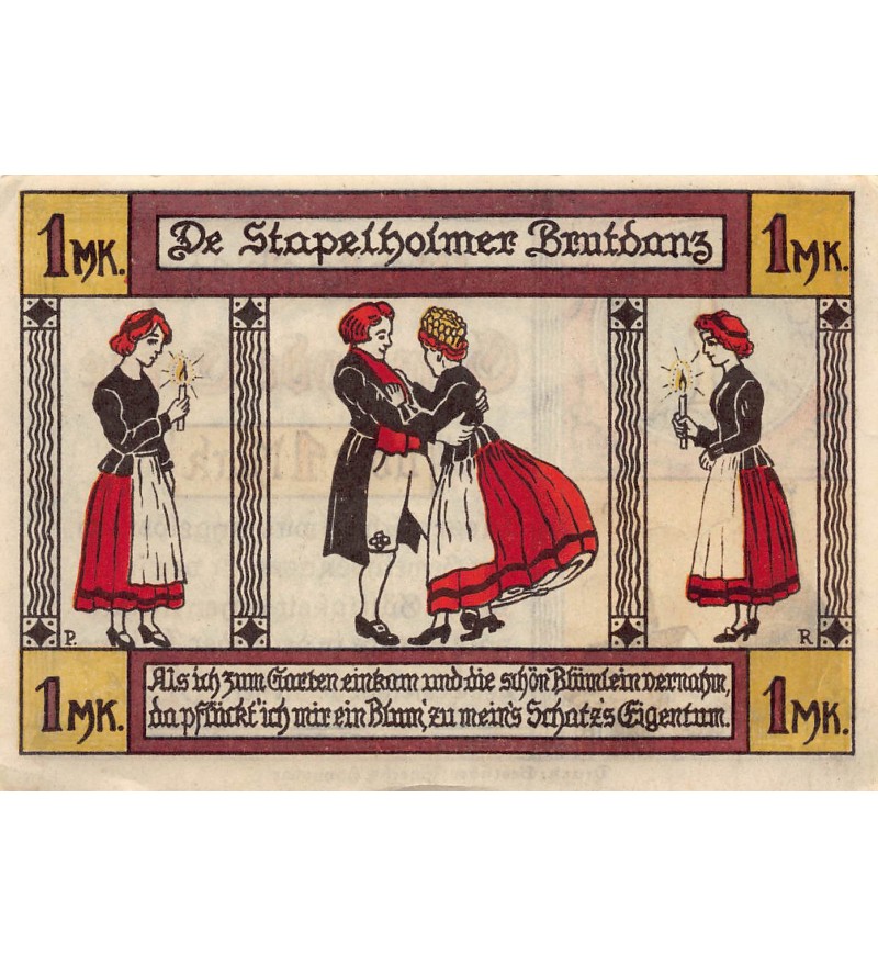 ALLEMAGNE,  Schleswig-Holstein - 1 MARK 1921