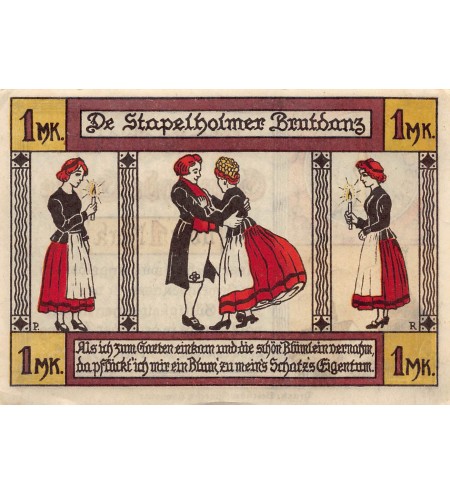 ALLEMAGNE,  Schleswig-Holstein - 1 MARK 1921