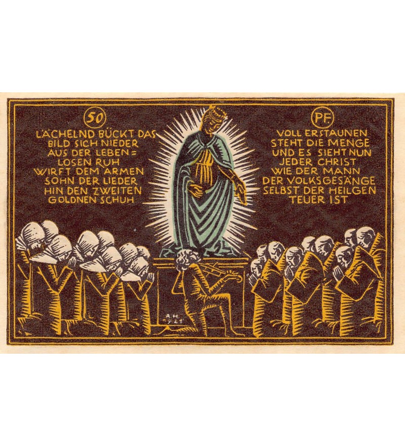 ALLEMAGNE,  Schwäbisch Gmünd - 50 PFENNIG 1921