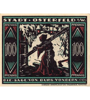 ALLEMAGNE, OSTERFELD - 100 PFENNIG 1921