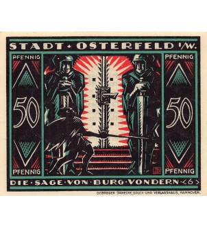 ALLEMAGNE, OSTERFELD - 50 PFENNIG 1921
