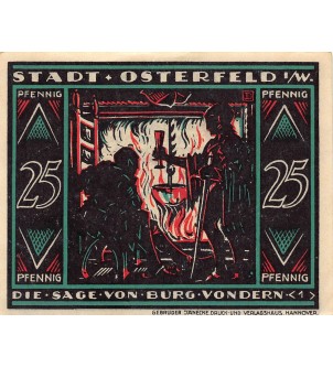ALLEMAGNE, OSTERFELD - 25 PFENNIG 1921 2