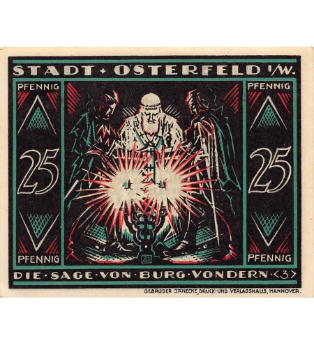 ALLEMAGNE, OSTERFELD - 25 PFENNIG 1921