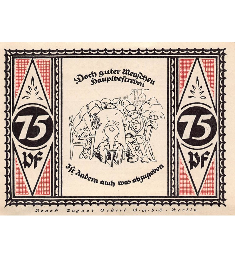 ALLEMAGNE, STOLZENAU - 75 PFENNIG 1921