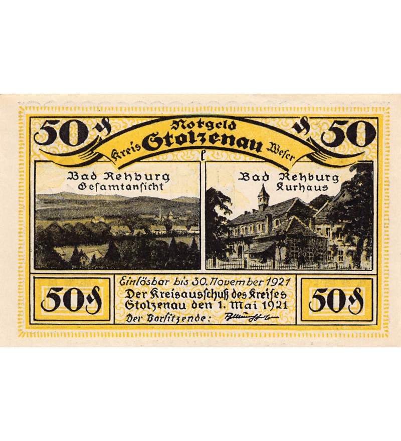 ALLEMAGNE, STOLZENAU - 50 PFENNIG 1921
