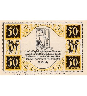 ALLEMAGNE, STOLZENAU - 50 PFENNIG 1921 2