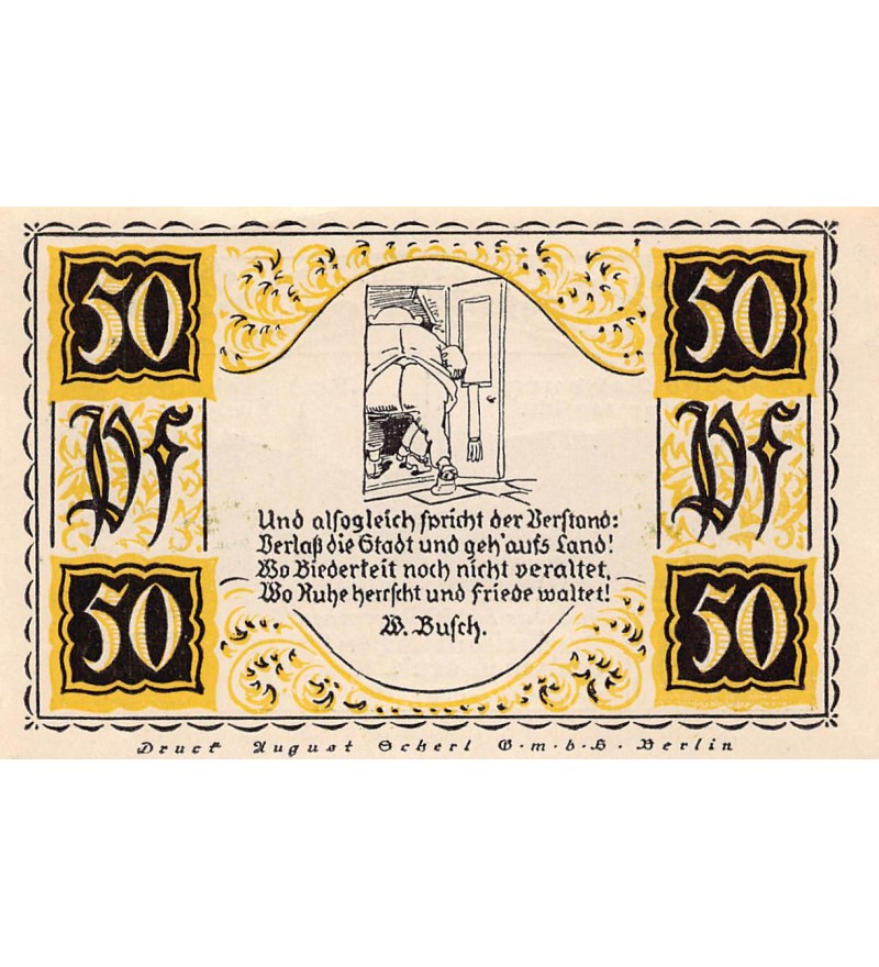 ALLEMAGNE, STOLZENAU - 50 PFENNIG 1921