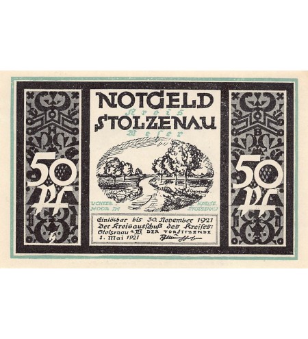 ALLEMAGNE, STOLZENAU - 50 PFENNIG 1921