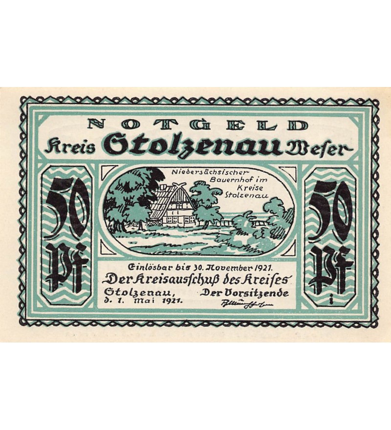 ALLEMAGNE, STOLZENAU - 50 PFENNIG 1921